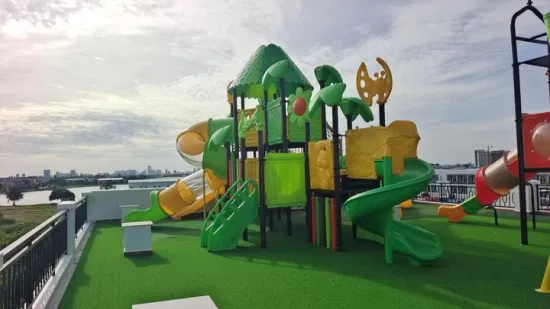 Juego Infantil Maßgeschneiderte Outdoor-Spielgeräte, große Kunststoffrutsche für Kinder
