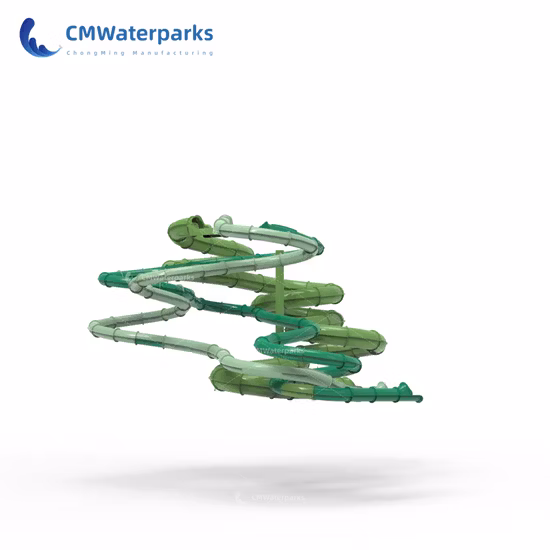 Kommerzielle Wasserpark-Ausrüstung, Glasfaser-Wasserpoolrutsche für Erwachsene